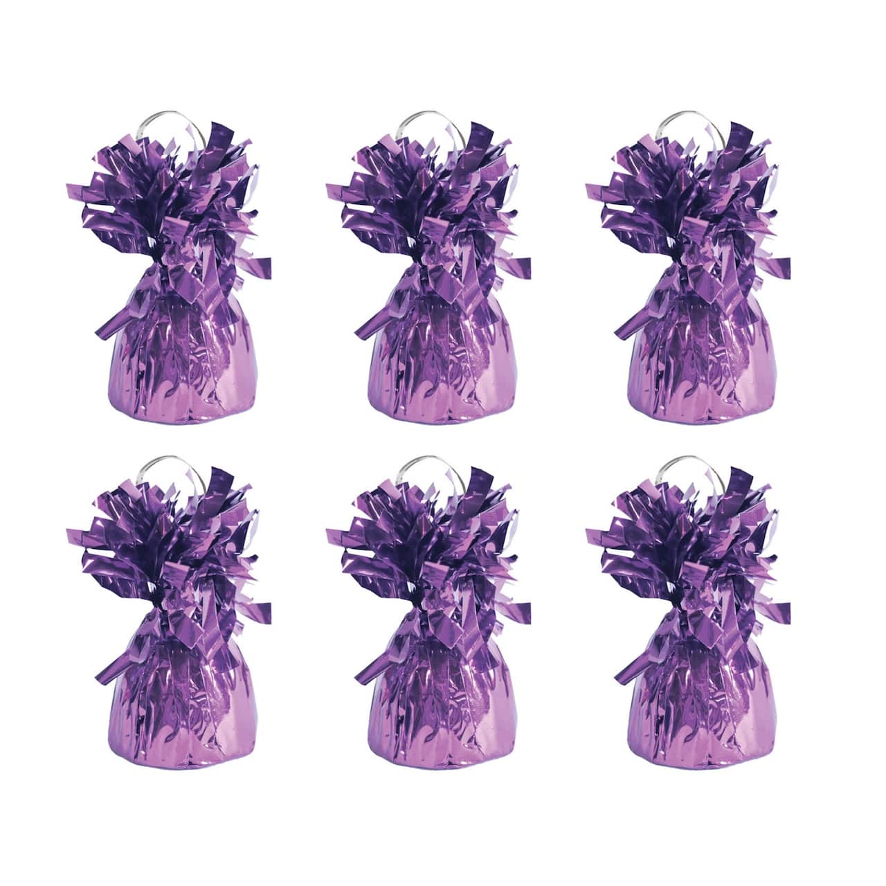 Beistle 6oz. Pink Metallic Wrapped Balloon Weights, 6ct.
